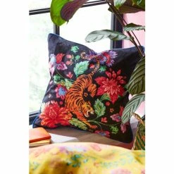 Joe Browns Black Ferocious Tiger Cushion