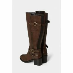 Joe Browns Brown Premium Leather Buckled Zip Boots -Joe Browns shop unnamed file 1970