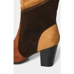 Joe Browns Brown Heeled Patchwork Boots -Joe Browns shop unnamed file 1982