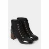 Joe Browns Black Mixed Emotion Ankle Boots