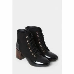 Joe Browns Black Mixed Emotion Ankle Boots