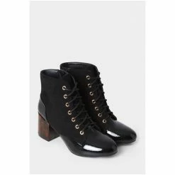 Joe Browns Black Mixed Emotion Ankle Boots -Joe Browns shop unnamed file 1989