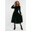 Joe Browns Green Etta Velour Dress