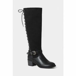 Joe Browns Black Suede And Leather Mix Back Lace Up Boots -Joe Browns shop unnamed file 2003