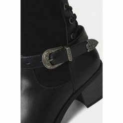 Joe Browns Black Suede And Leather Mix Back Lace Up Boots -Joe Browns shop unnamed file 2004