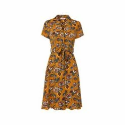 Joe Browns Orange Vintage Mixed Florals Dress -Joe Browns shop unnamed file 201
