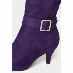 Joe Browns Purple Buckle Detail High Boots -Joe Browns shop unnamed file 2016