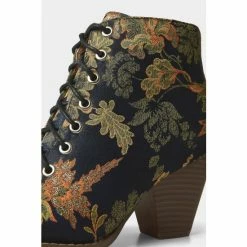 Joe Browns Blue Floral Embroidered Lace Up Boots -Joe Browns shop unnamed file 2028