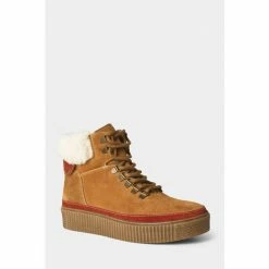 Joe Browns Brown Suede Hiker Style Platform Boots -Joe Browns shop unnamed file 2055