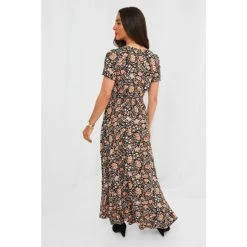 Joe Browns Black Short Sleeve Autumn Florals Dress -Joe Browns shop unnamed file 210