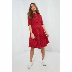 Joe Browns Red The Erin Shirt Dress