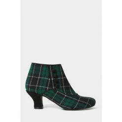 Joe Browns Green Check Tartan Zip Up Bootees Boots -Joe Browns shop unnamed file 2138