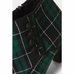 Joe Browns Green Check Tartan Zip Up Bootees Boots -Joe Browns shop unnamed file 2140