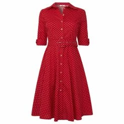 Joe Browns Red The Erin Shirt Dress -Joe Browns shop unnamed file 216