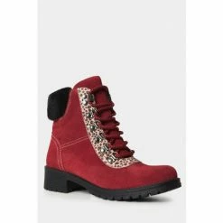 Joe Browns Red A Bold Move Chunky Boots -Joe Browns shop unnamed file 2191