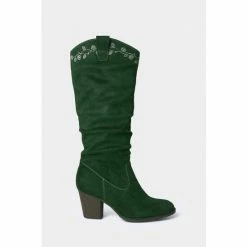 Joe Browns Green Classy Embroidered Slouch Boots -Joe Browns shop unnamed file 2196
