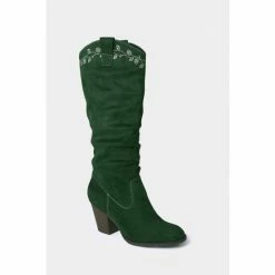 Joe Browns Green Classy Embroidered Slouch Boots -Joe Browns shop unnamed file 2197