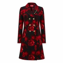 Joe Browns Red Double Breasted Floral Jacket -Joe Browns shop unnamed file 2203