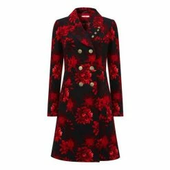 Joe Browns Red Double Breasted Floral Jacket -Joe Browns shop unnamed file 2204