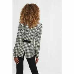 Joe Browns Black Double Breasted Mono Houndstooth Jacket -Joe Browns shop unnamed file 2249