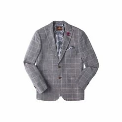 Joe Browns Blue Charming Checked Blazer 2 Joe Browns Blue Charming Checked Blazer -Joe Browns shop unnamed file 2260