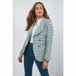 Joe Browns Blue Stylish Shawl Collar Jacket