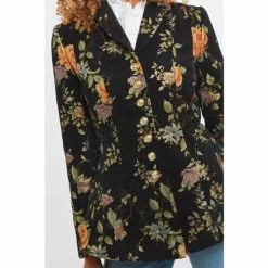 Joe Browns Black Standout Button Up Floral Detail Jacket -Joe Browns shop unnamed file 2281