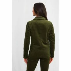 Joe Browns Green Double Breasted Cord Blazer -Joe Browns shop unnamed file 2289