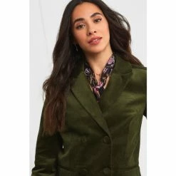 Joe Browns Green Double Breasted Cord Blazer -Joe Browns shop unnamed file 2290