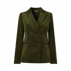 Joe Browns Green Double Breasted Cord Blazer -Joe Browns shop unnamed file 2291