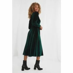 Joe Browns Green Etta Velour Dress 3 Joe Browns Green Etta Velour Dress -Joe Browns shop unnamed file 23