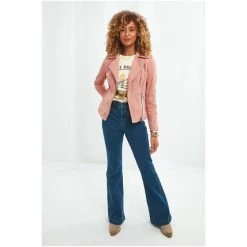 Joe Browns Green Leather Jacket -Joe Browns shop unnamed file 2315