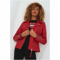 Joe Browns Green Leather Jacket -Joe Browns shop unnamed file 2316