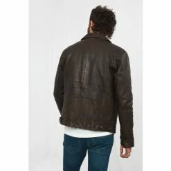 Joe Browns Brown Classic Old School Leather Jacket -Joe Browns shop unnamed file 2320