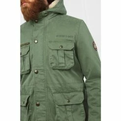 Joe Browns Green Faux Fur Lined Hooded Military Style Jacket -Joe Browns shop unnamed file 2326