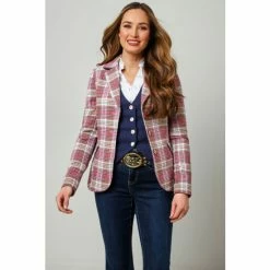 Joe Browns Pink Rose Check Jacket