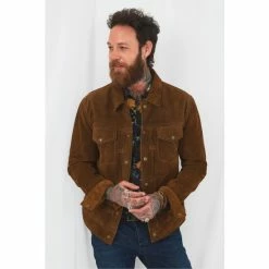 Joe Browns Brown Classic Western Suede Leather Jacket