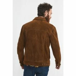 Joe Browns Brown Classic Western Suede Leather Jacket -Joe Browns shop unnamed file 2386