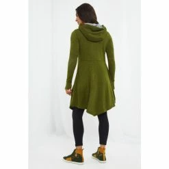 Joe Browns Green Longline Hooded Wrap Cardigan -Joe Browns shop unnamed file 2424