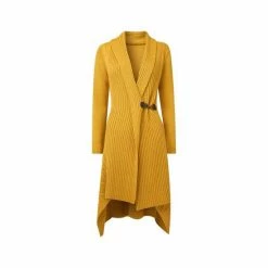 Joe Browns Yellow Asymmetric Buckle Wrap Cardigan -Joe Browns shop unnamed file 2432