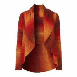 Joe Browns Orange Flame Effect And Design Cable Knitted Cardigan -Joe Browns shop unnamed file 2437