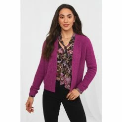 Joe Browns Purple Vintage Style Wrap Cardigan