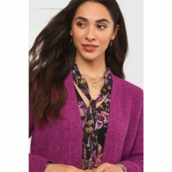 Joe Browns Purple Vintage Style Wrap Cardigan -Joe Browns shop unnamed file 2441