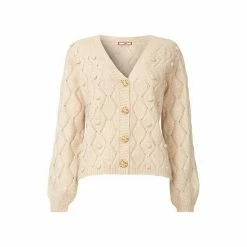 Joe Browns Cream Cute Cable Knitted Button Up Cardigan -Joe Browns shop unnamed file 2464