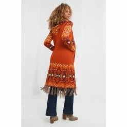 Joe Browns Orange Boho Babe Hooded Cardigan -Joe Browns shop unnamed file 2472
