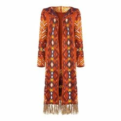Joe Browns Orange Boho Babe Hooded Cardigan -Joe Browns shop unnamed file 2474