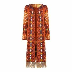 Joe Browns Orange Boho Babe Hooded Cardigan -Joe Browns shop unnamed file 2475