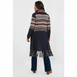 Joe Browns Blue Longline Tassel Hem Cardigan -Joe Browns shop unnamed file 2484