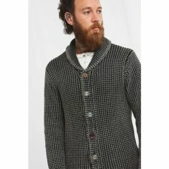 Joe Browns Black Acid Wash Textured Knitted Cardigan -Joe Browns shop unnamed file 2513