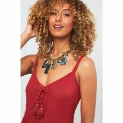 Joe Browns Red Lovely Lace Up Dress 3 Joe Browns Red Lovely Lace Up Dress -Joe Browns shop unnamed file 253